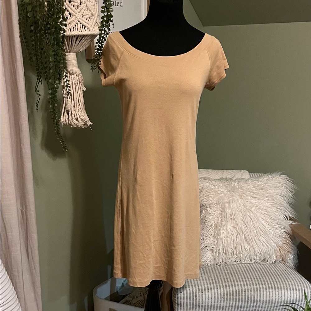 Elegant Tan Women's Dress